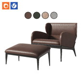 Armchair Antibes by Malerba