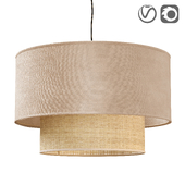 Hanging textile lamp BOHEME