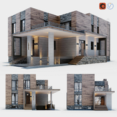 Modern two-story cottage