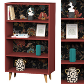 DIY Rack Shelf with decor