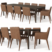 RH PADUA RECTANGULAR DINING TABLE