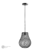 OM Pendant lamp Vinger, black, Bergenson Bjorn