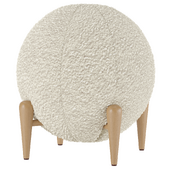 Shearling Ball Stool by Global Views