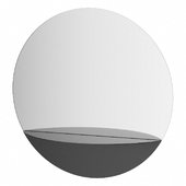 Evoform Shadow mirrors with metal shelves