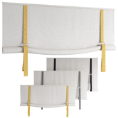 Roman Curtains 198 | Roll-up Curtain | Roller Blind with strap