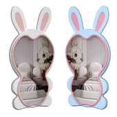 Rabbit floor mirror