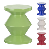 Tavolino rotondo Zig Zag Side Table