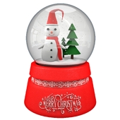 Christmas snowman bubble