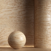 Stone material, travertine. 38, pbr, seamless