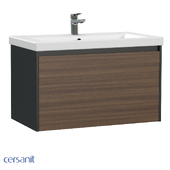 Vanity unit Cersanit Grande COMO 80 black walnut_A64760