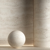 Stone material, travertine. 40, pbr, seamless