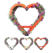 Pergola in the shape of a heart