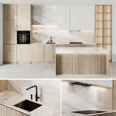 Kitchen in wabi-sabi style
