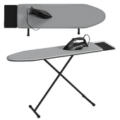 Ironing board and iron