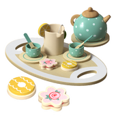Toy tableware wooden set "Tea ceremony"