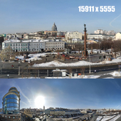 Panorama of Moscow Tsvetnoy Boulevard