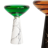 Modern Marble And Glass Table