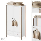 Wardrobe Ellipse Classic series 2-door for children's room