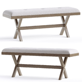 Raelyn Polyester Upholstered Bench