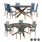Riflessi Sveva Chair and Shangai Round Table