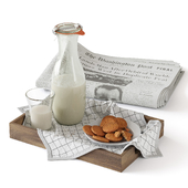 Decorative set Bottle of Milk