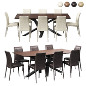 Riflessi Bruna Flex Chair and Shangai Table