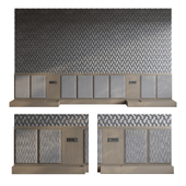 Decorative wall at the head of the bed 10