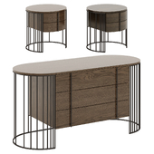 Doppler Drawer Unit-Night Table By Ferre Home