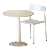 Hay Type chair and Ceramic Table