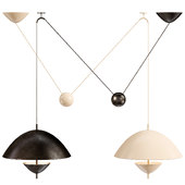 Pendant lamp Ferm Living LOD Blackened Iron/ Cashmere