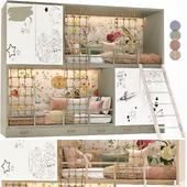 Children Two Level Style Bed 03