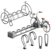 Bicycle parking set