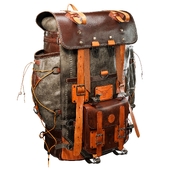 Leather - Waxed Canvas Backpack