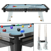 Filotto glass billiard table