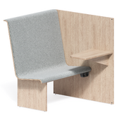 CUBICLE Work Station Upholstered Plushalle