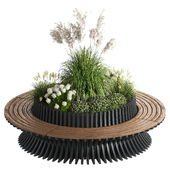 Flowerpot with Bench 15
