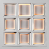 Classic caissons for the ceiling - 9 options