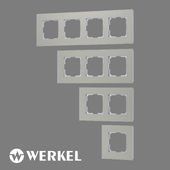 OM Tempered glass frames for sockets and switches Werkel Senso series smoked
