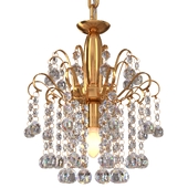 French Country Hallway Crystal Chandelier