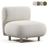 Chair Pipel Bucle White
