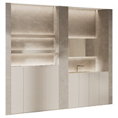 Bathroom furniture with hidden lighting