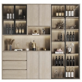 display Cabinet with wine and dishes01