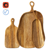 Mango wood cutting board for kitchen