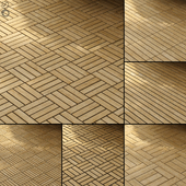 Decking Thermowood PBR Material Vol 05