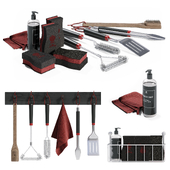 Grill Brush and Tool Set