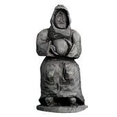Wooden figure of a man