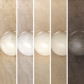 6 in 1 Florim Stone Porcelain Countertop Textures Vol 2 - High-Quality Luxury Tiles