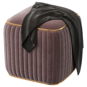 Pouf velour brown Glarus