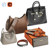 Bags set 12. Hermes collection