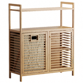 Storage rack with laundry basket Bambuchka